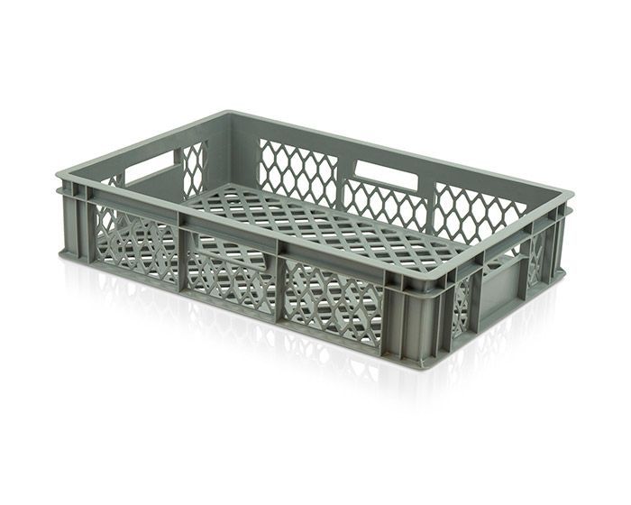 23 Litre Perforated Plastic Crate 600x400x130mm