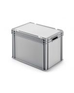 80 Litre Heavy Duty Euro Container With Hinged Lid (600x400x435mm)