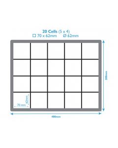 20 Compartment Euro Box Divider Inserts 
