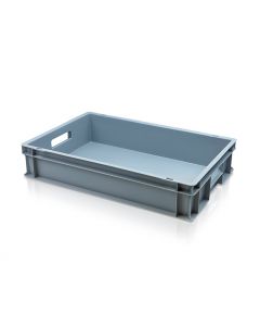 24 Litre Euro Stacking Plastic Box with Open Handles (600x400x120mm) Multi Coloured Surplus Stock
