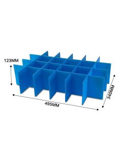24 Cell Dividers for Caterbox B120 Correx Boxes  & ABC Equipment and Party Hire Totes