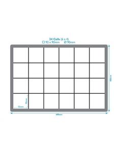 24 Compartment Crate Divider Inserts