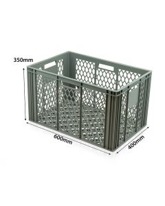 Ventilated Stackable Storage Crate L600xW400xH220mm
