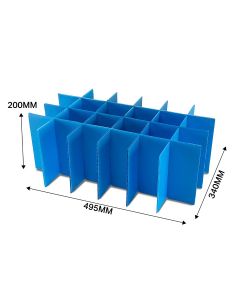 24 Cell Dividers for Caterbox B220 Correx Boxes  & ABC Equipment and Party Hire Totes