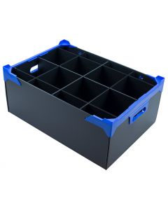 Champagne Saucer Storage Box Black