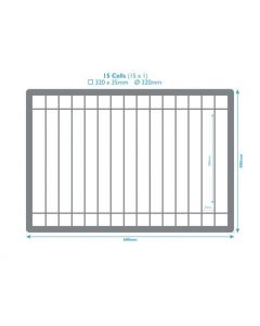 Charger Plate Storage Crate With Dividers