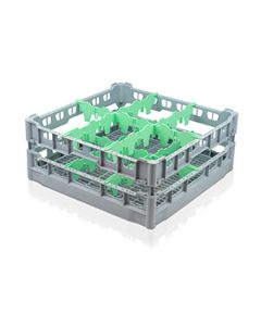 Fries 6-Compartment Glasswasher Basket