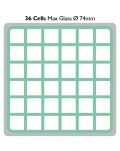 Tumbler Glass Dishwasher Tray 36 Glasses 500 x 500mm