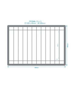 Storage Crate For Charger Plates With Compartments