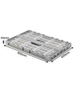 Shallow 35 Litre Folding Crate (600x400x170mm)