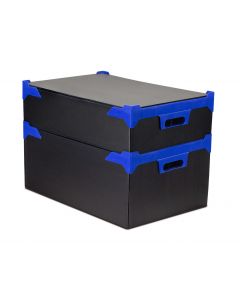 Corrugated Plastic Box L510xW350xH200mm Black