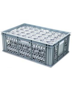 Glassware Basket with Top and Base Dividers 