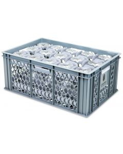 Glassware Crate with Removable Inserts