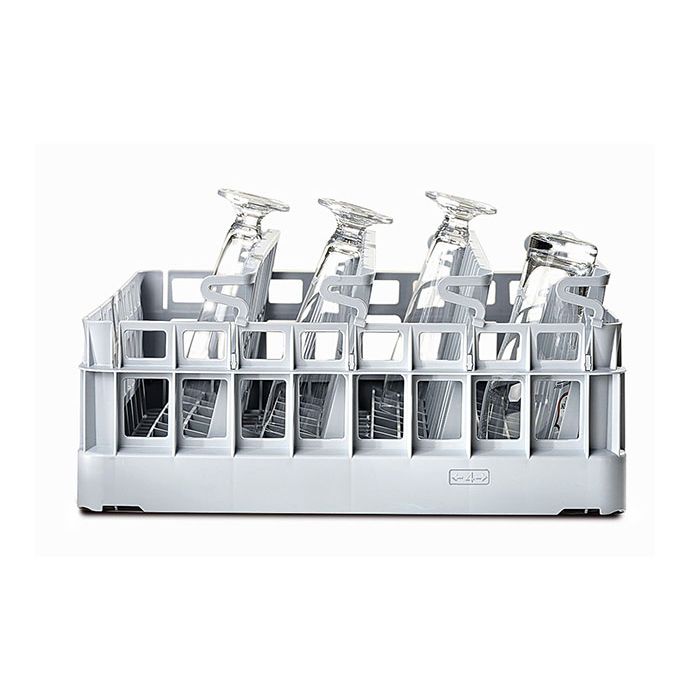 Glasswasher Basket with 4 glassware rows 