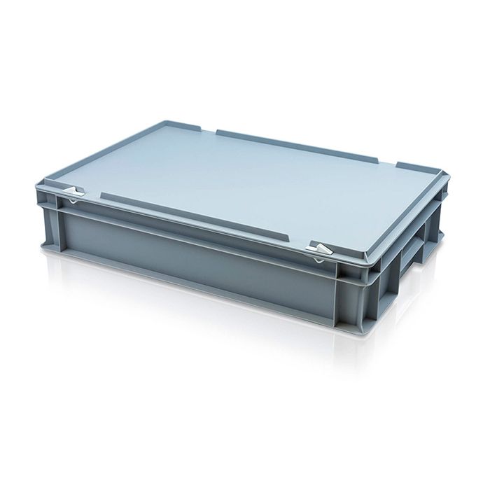 Container With Hinged Lid L600xW400xH135mm