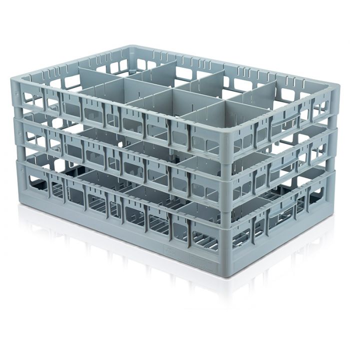 Protective Glass Crate with 8 Compartments 