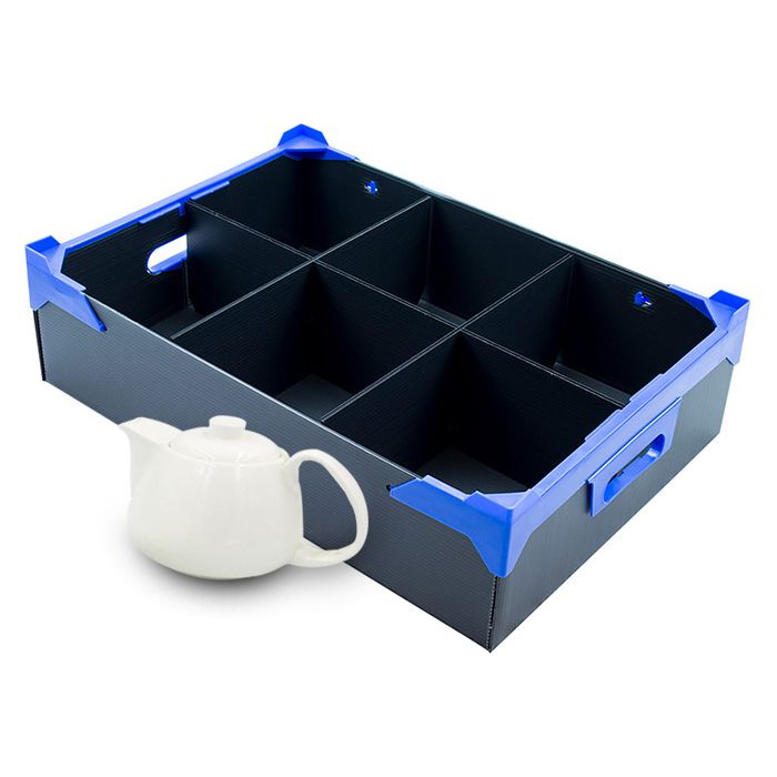 6 Compartment Crockery Storage Box (160mm)
