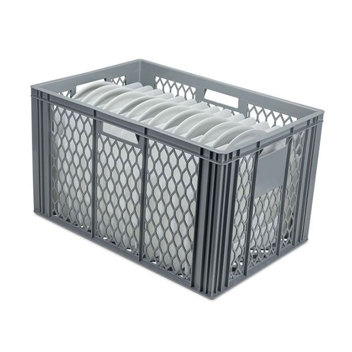 Large Dinner Plate Storage Crate With Dividers