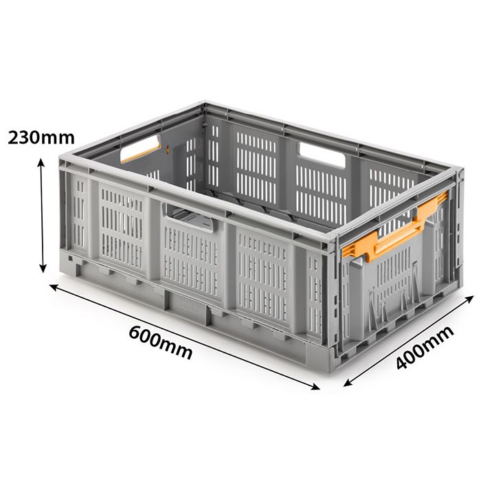 Buy 47 Litre Large Folding Crate 600x400x230mm Online in UK Caterbox