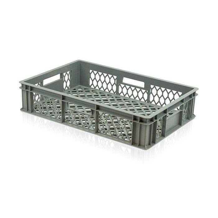 Perforated Plastic Crate L600xW400xH130mm