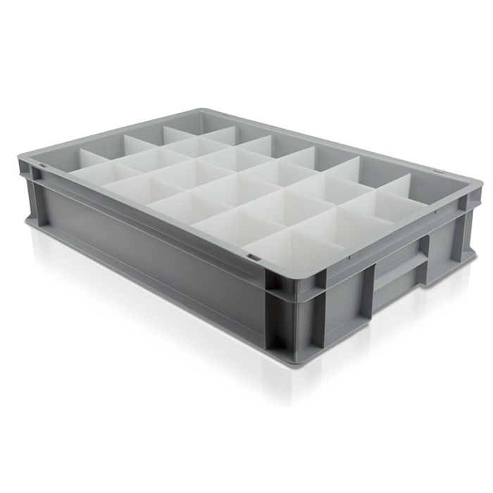 Solid Plastic Glassjack with 24 Compartments 