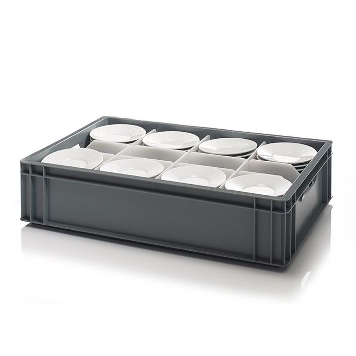 Saucer Storage Box With 8 Cells - Plate Size 0 - 140mm