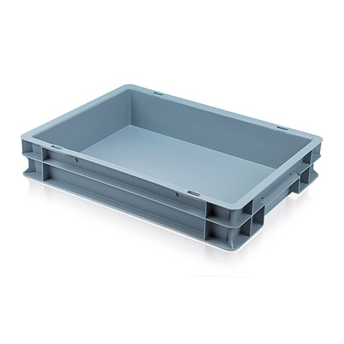 Shallow Plastic Storage Box L400xW300xH75mm