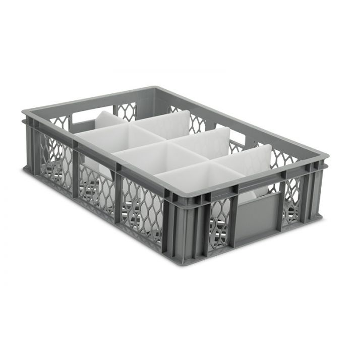 Perforated Crate with 8 Compartments 