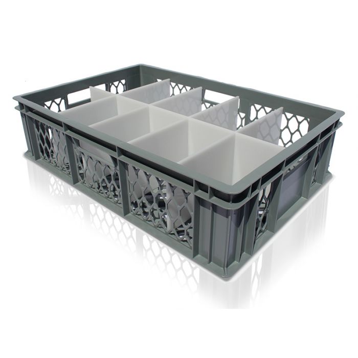 Cup Storage Crate with 10 Compartments 