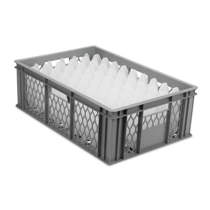 Glass Storage Box with 60 Compartments for Height up to 140mm