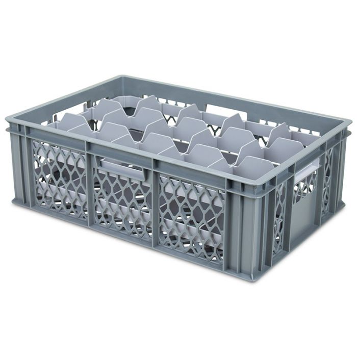 Industrial Glassware Box with Removable Inserts 