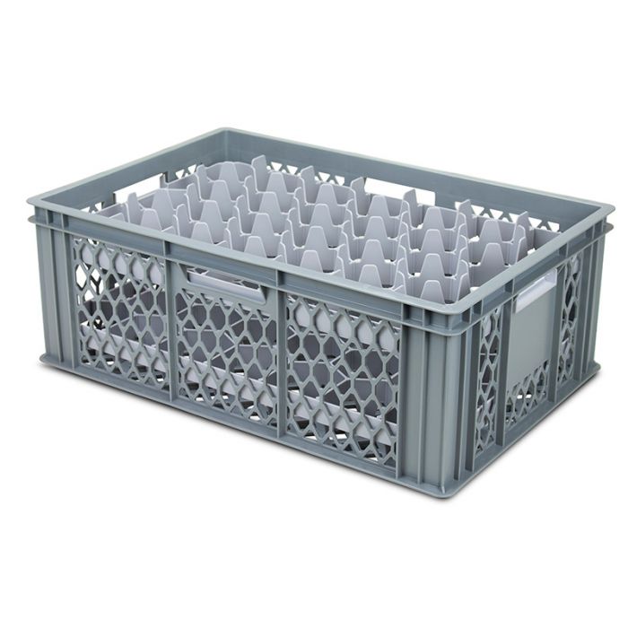 600x400mm Conveyor Rack with Glassware Inserts 