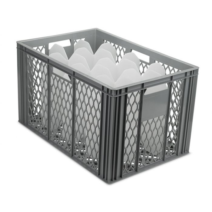 Glass Vase Perforated Crate