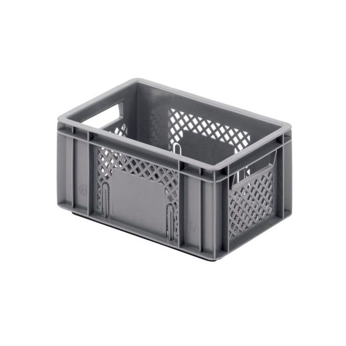 Quarter-Size Ventilated Euro Container L300xW200xH142mm