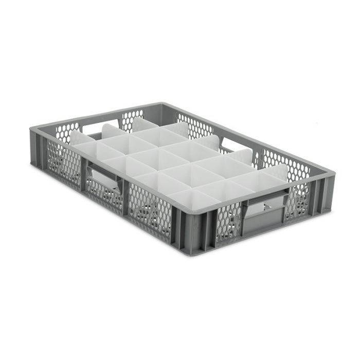 Tea Cup Crate with 20 Compartments 