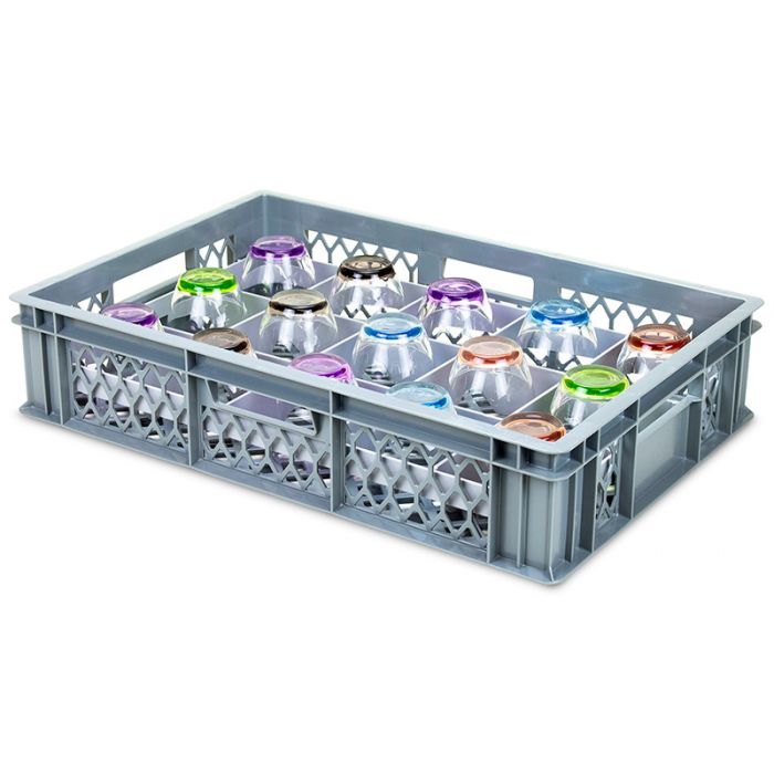 Stacking Glassware Tray with Base Inserts 