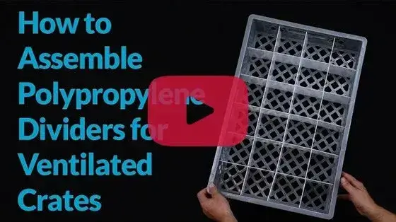 how to assemble polypropylane dividers for ventilated crates