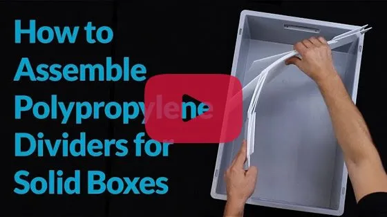 how to assemble polypropylane dividers for solid-glassware-box